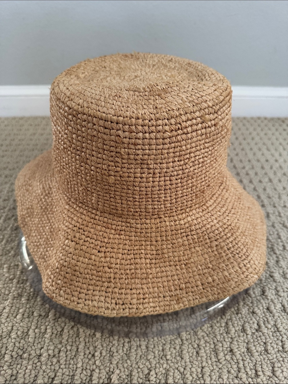 jcrew wide brim raffia bucket hat - Picture 3 of 9